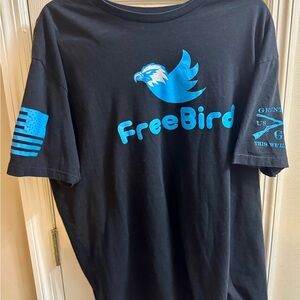 Grunt Style FreeBird Black and Blue Tee